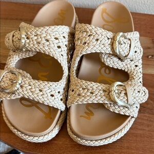Sam Edelman Braided Sandals in Beige